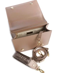 Stampato Melide Umhängetasche genarbtes Kalbsleder braun