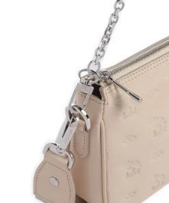 Stampato Zell Schultertasche Kalbsleder beige