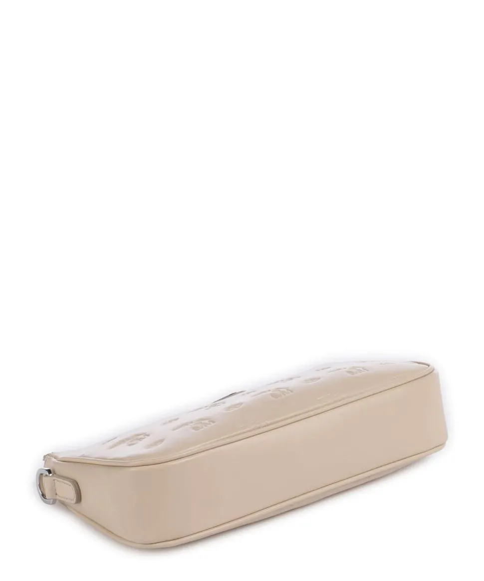 Stampato Zell Schultertasche Kalbsleder beige