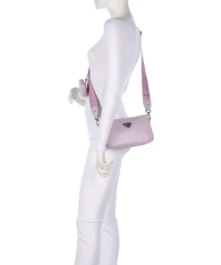 Stampato Zell Schultertasche Kalbsleder flieder