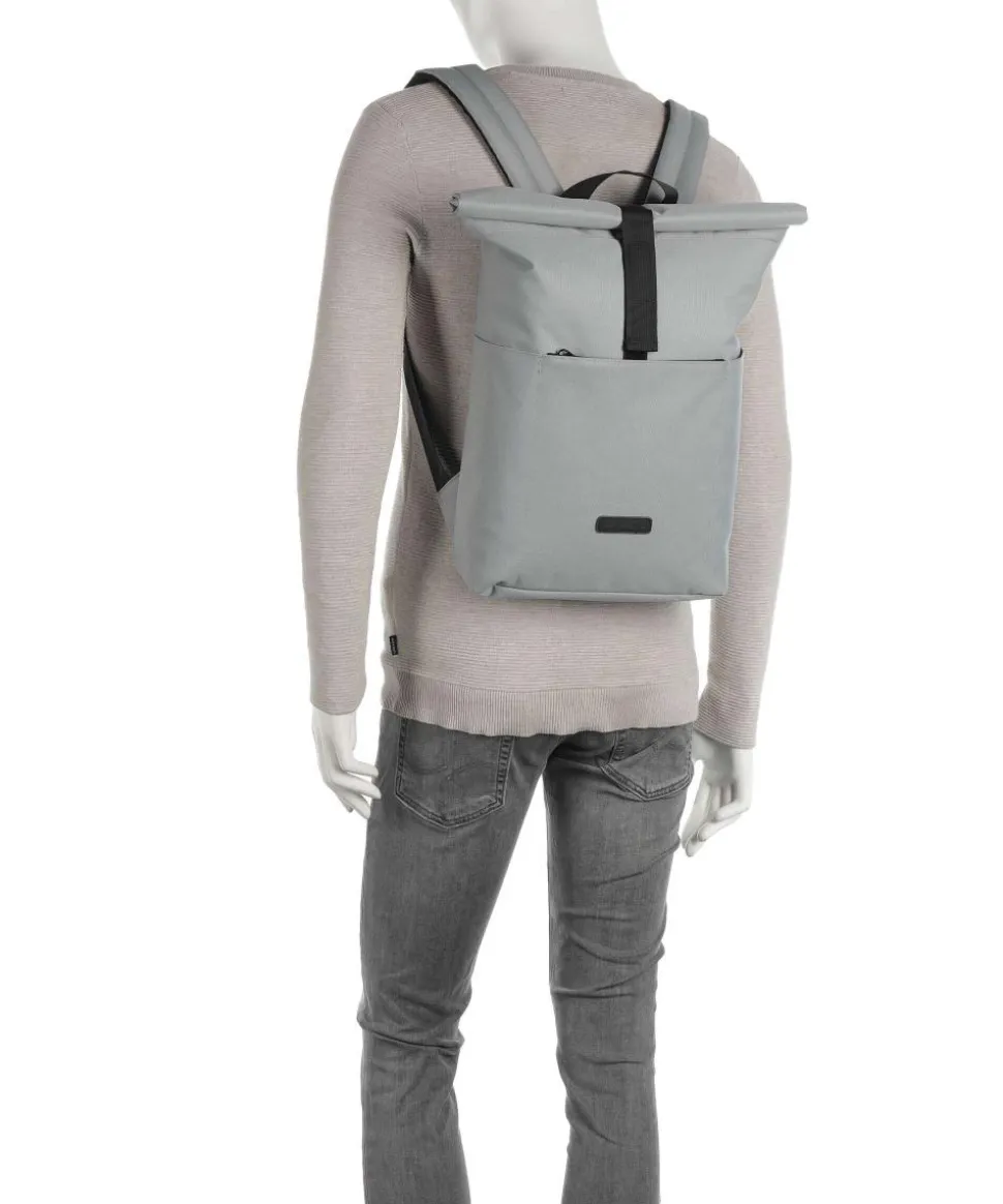 Stealth Hajo Mini Rolltop Rucksack 14″ recyceltes Polyester grau