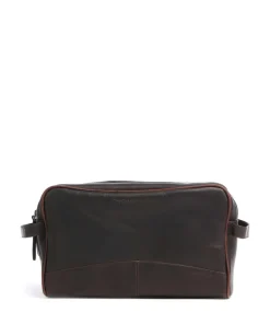 Stefan Kulturbeutel dunkelbraun 29 cm