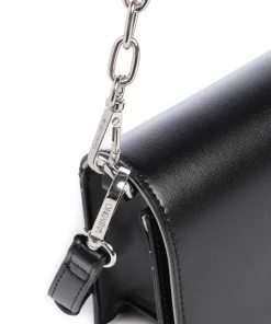 Stefany Schultertasche Lederimitat schwarz