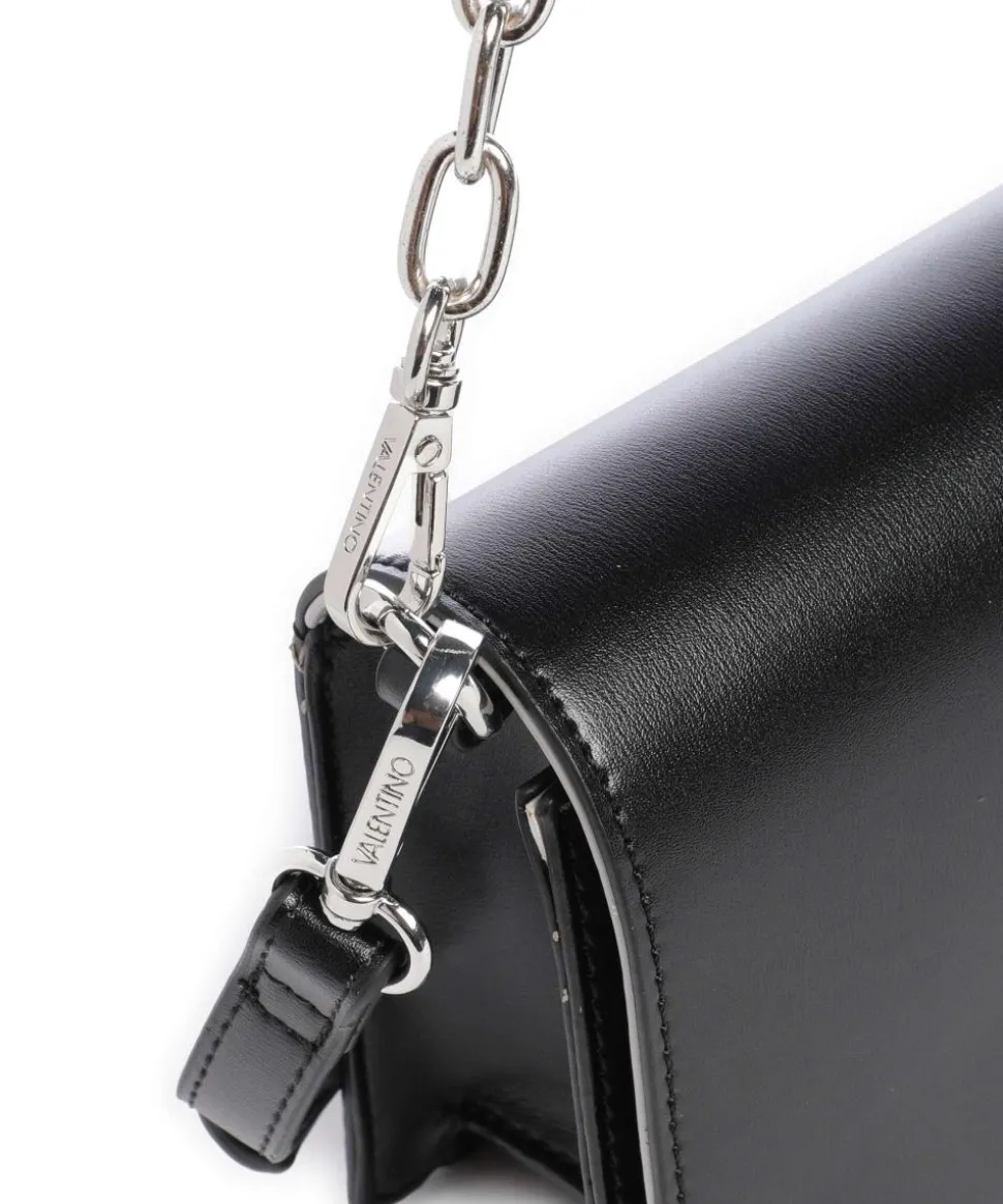 Stefany Schultertasche Lederimitat schwarz