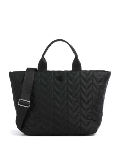 Stevie Extra Large Handtasche recyceltes Nylon schwarz