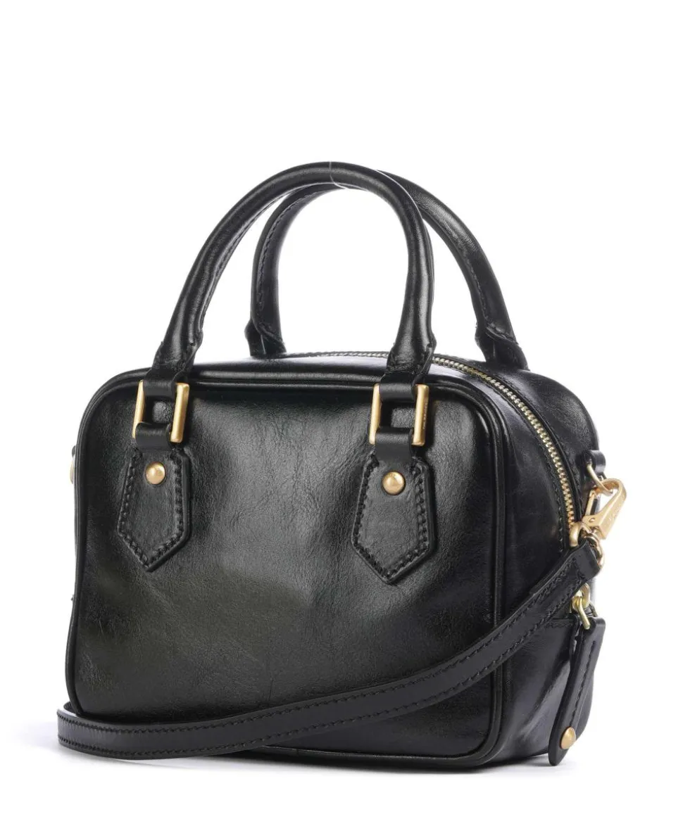 Stodo Handtasche fein genarbtes Rindsleder schwarz