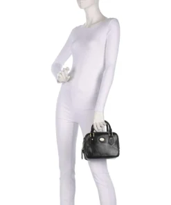 Stodo Handtasche fein genarbtes Rindsleder schwarz