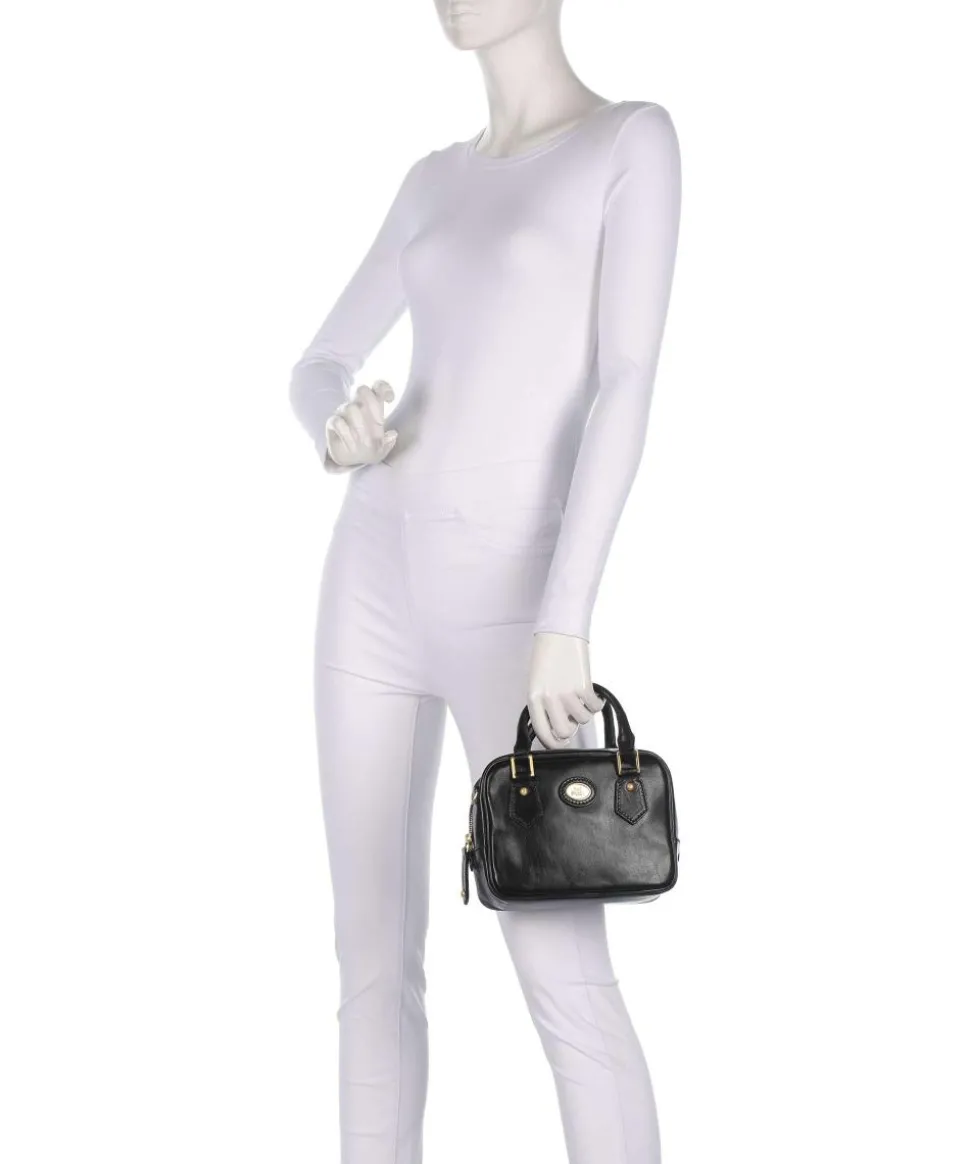 Stodo Handtasche fein genarbtes Rindsleder schwarz