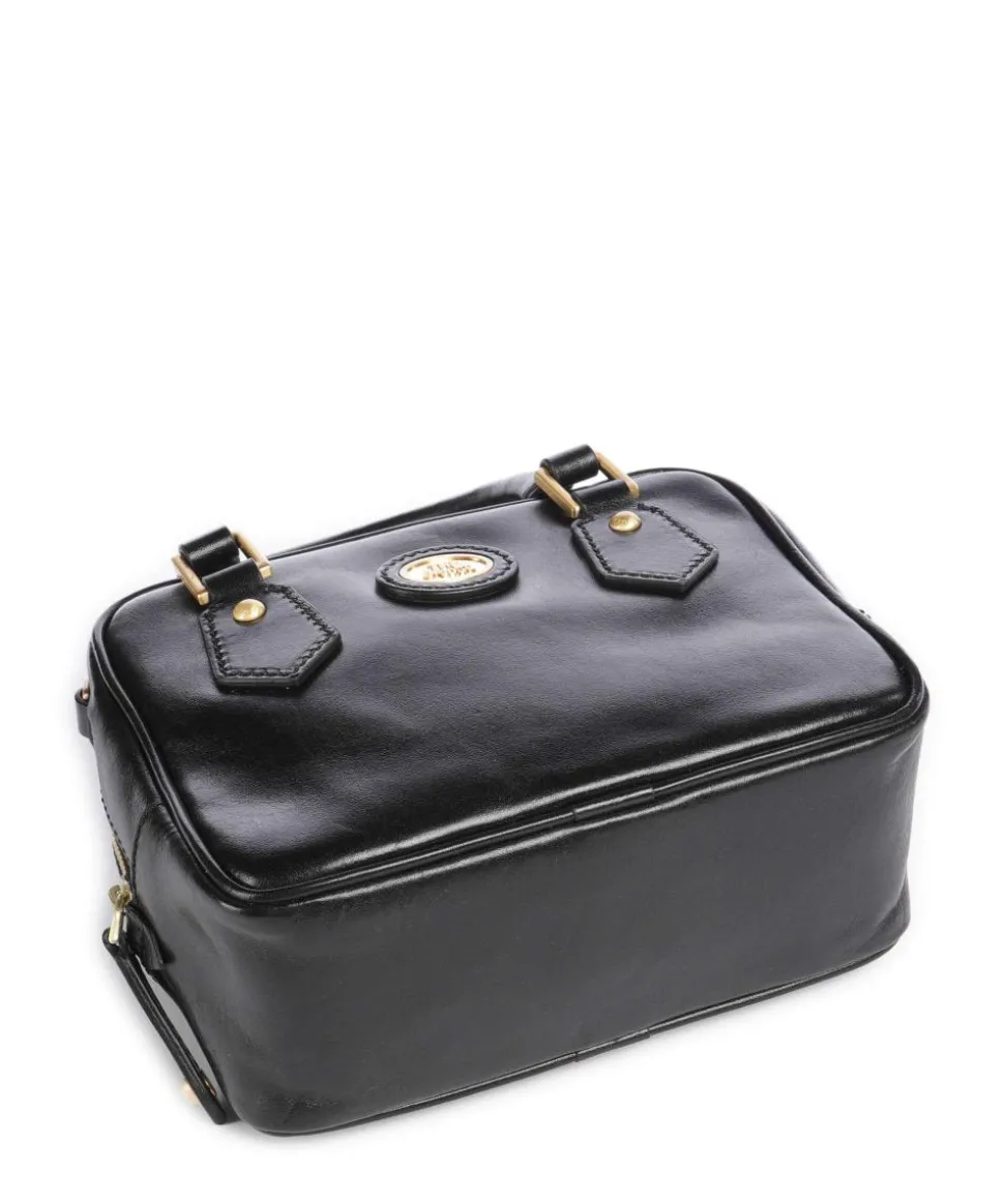 Stodo Handtasche fein genarbtes Rindsleder schwarz