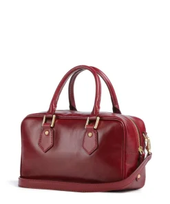 Stodo Handtasche fein genarbtes Rindsleder dunkelrot