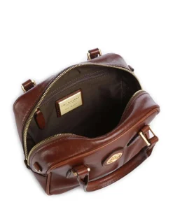 Stodo Handtasche fein genarbtes Rindsleder braun