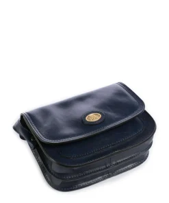 Stodo Umhängetasche fein genarbtes Rindsleder dunkelblau
