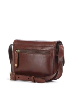 Stodo Umhängetasche fein genarbtes Rindsleder dunkelbraun