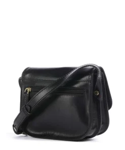 Stodo Umhängetasche fein genarbtes Rindsleder schwarz