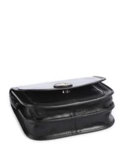 Stodo Umhängetasche fein genarbtes Rindsleder schwarz