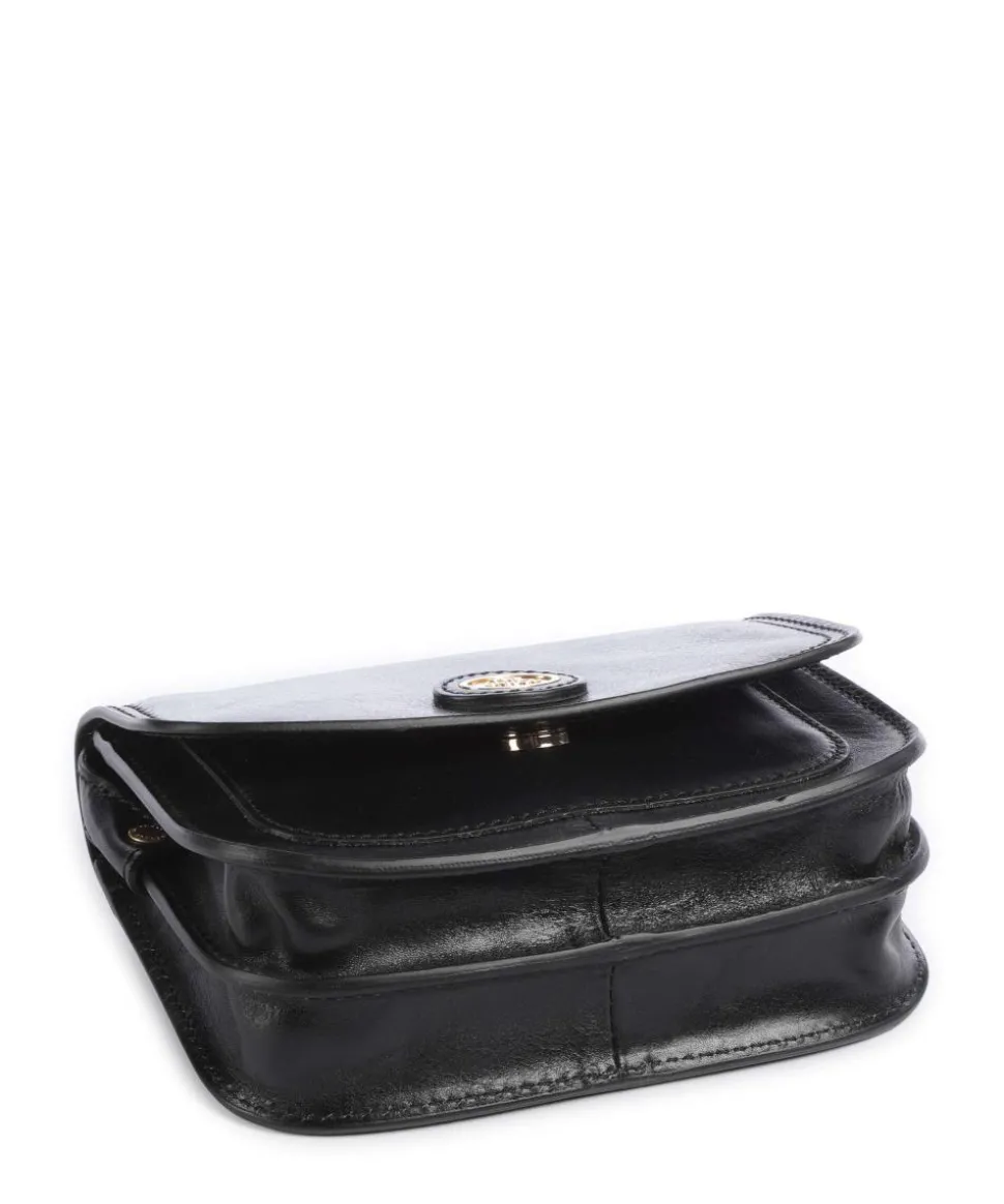 Stodo Umhängetasche fein genarbtes Rindsleder schwarz