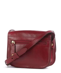 Stodo Umhängetasche fein genarbtes Rindsleder dunkelrot