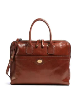 Story Donna Aktentasche 13″ glattes Rindsleder braun