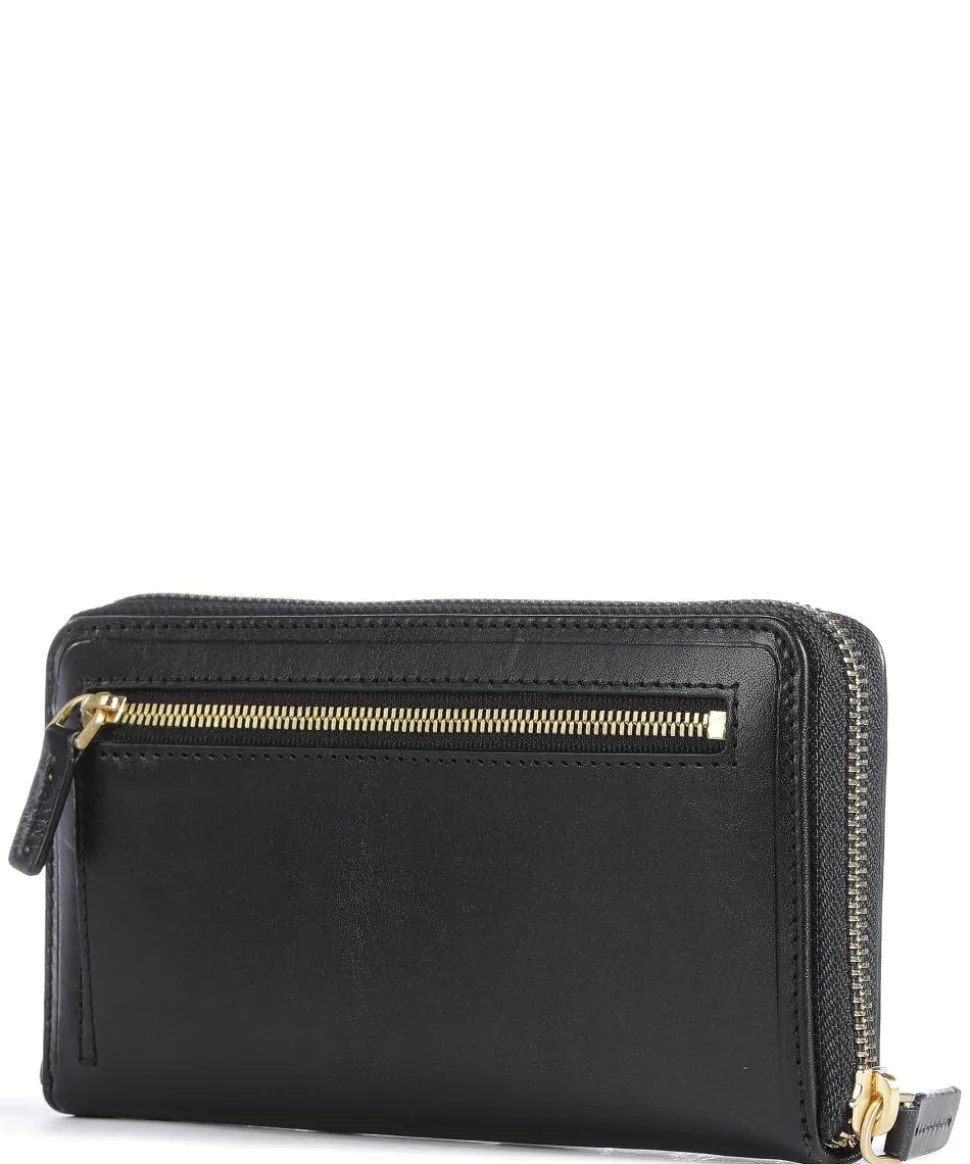 Story Donna Geldbörse fein genarbtes Rindsleder schwarz