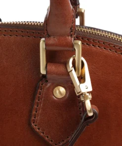 Story Donna Handtasche fein genarbtes Rindsleder braun