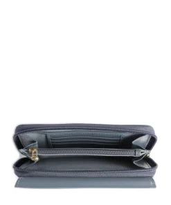 Story Donna RFID Geldbörse fein genarbtes Rindsleder blaugrau