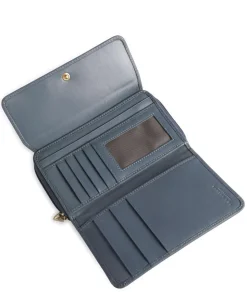 Story Donna RFID Geldbörse fein genarbtes Rindsleder blaugrau