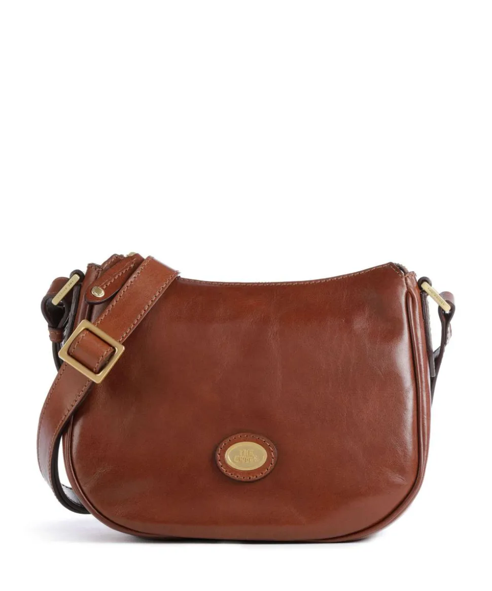 Story Donna Umhängetasche fein genarbtes Rindsleder braun