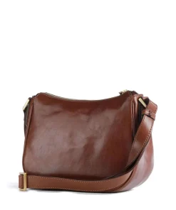 Story Donna Umhängetasche fein genarbtes Rindsleder braun