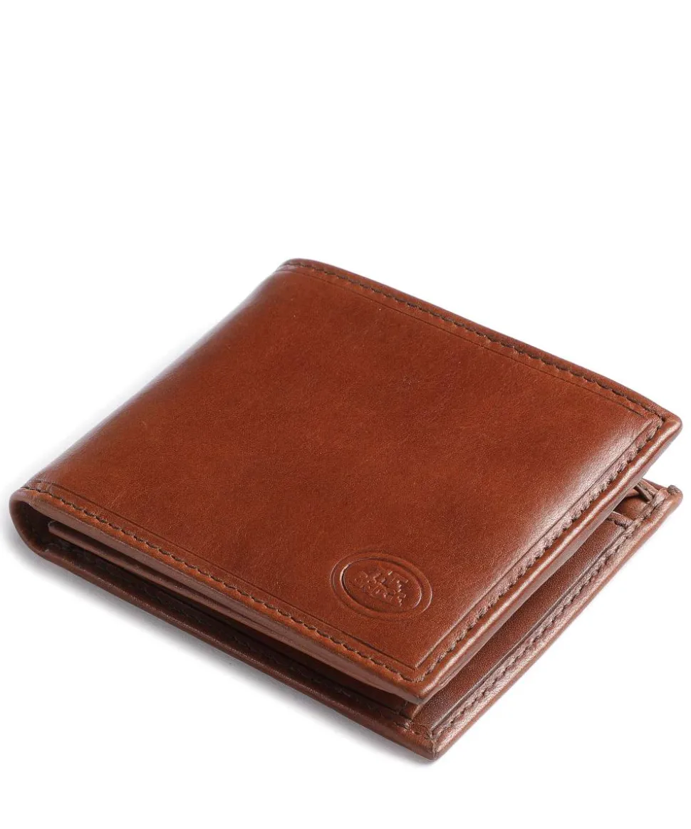 Story Uomo Geldbörse fein genarbtes Leder braun