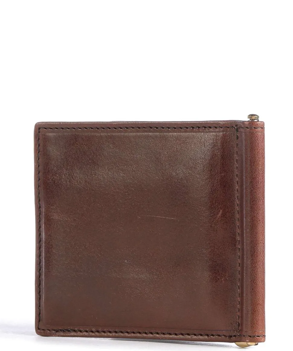 Story Uomo Kreditkartenetui fein genarbtes Leder braun