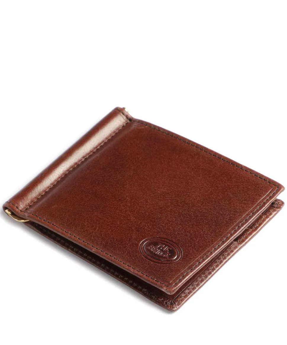 Story Uomo Kreditkartenetui fein genarbtes Leder braun