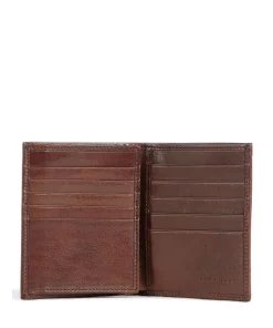 Story Uomo Kreditkartenetui fein genarbtes Leder braun