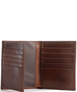 Story Uomo Kreditkartenetui fein genarbtes Leder braun