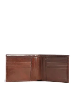 Story Uomo Kreditkartenetui fein genarbtes Leder braun