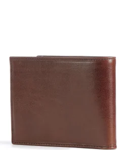 Story Uomo Kreditkartenetui fein genarbtes Leder braun