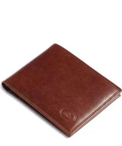 Story Uomo Kreditkartenetui fein genarbtes Leder braun