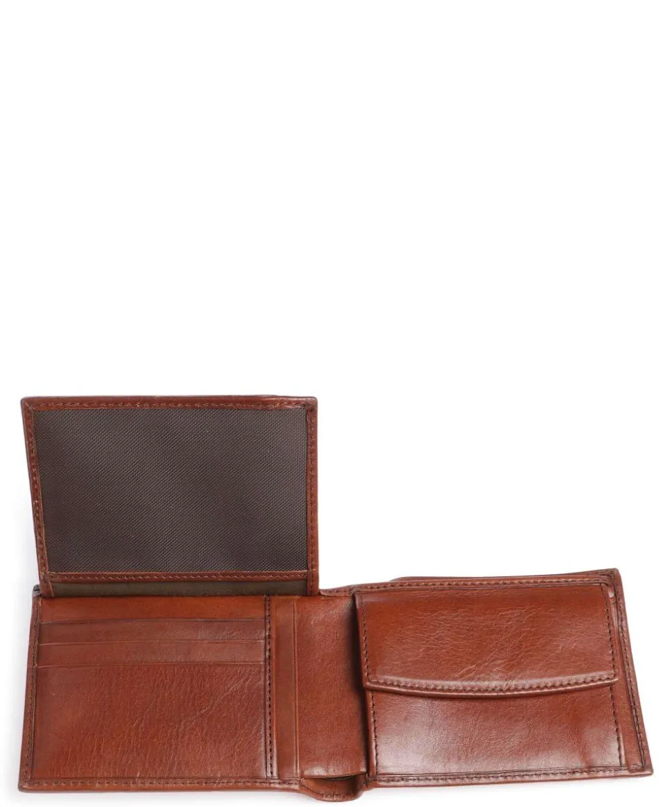 Story Uomo RFID Geldbörse fein genarbtes Leder braun