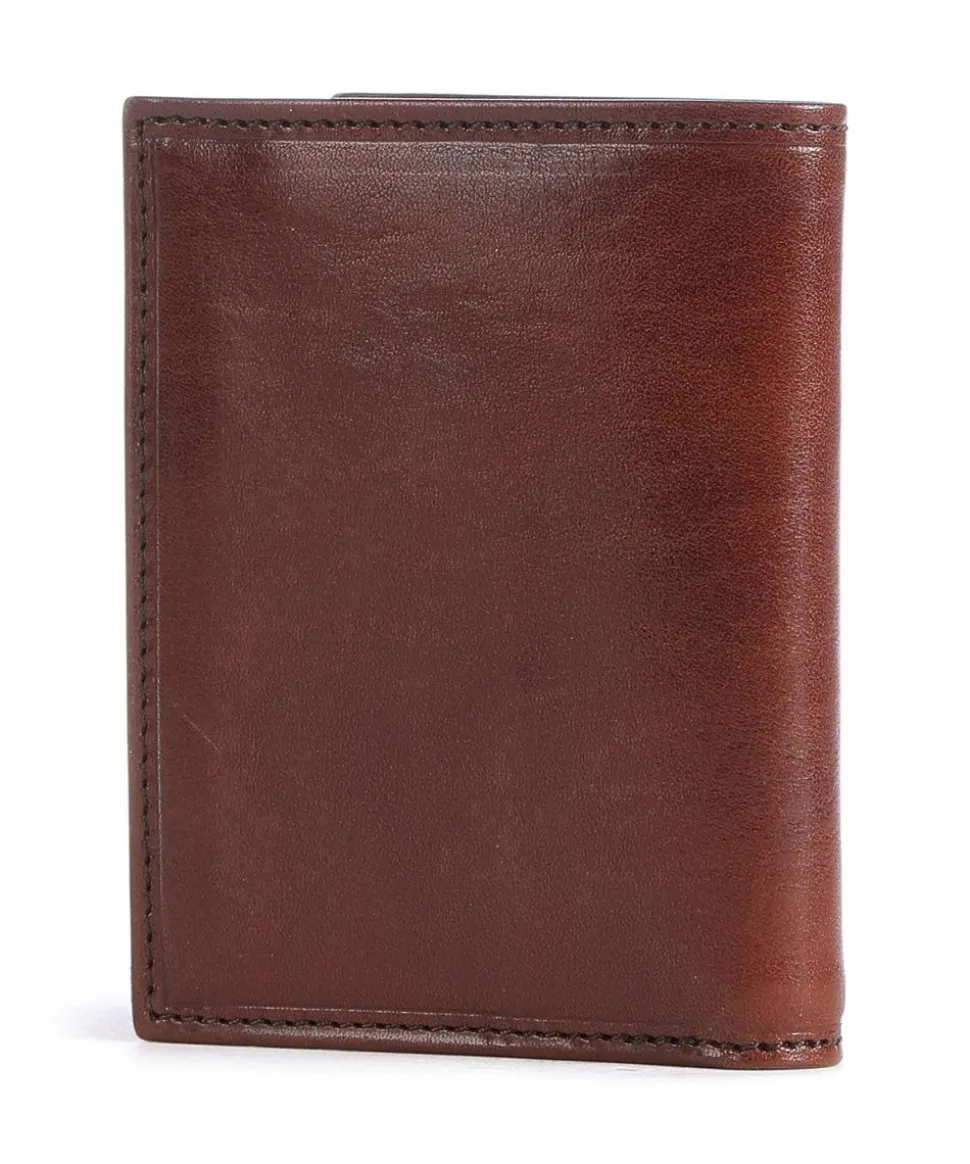 Story Uomo RFID Kreditkartenetui fein genarbtes Leder braun