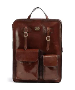 Story Uomo Rucksack 13″ glattes Rindsleder braun