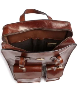 Story Uomo Rucksack 13″ glattes Rindsleder braun
