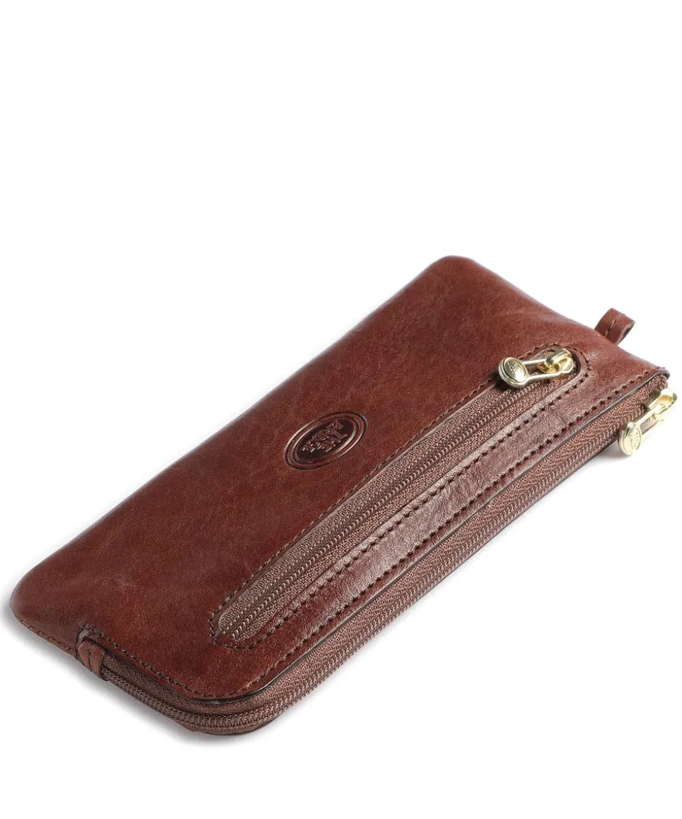 Story Uomo Schlüsseletui genarbtes Leder braun