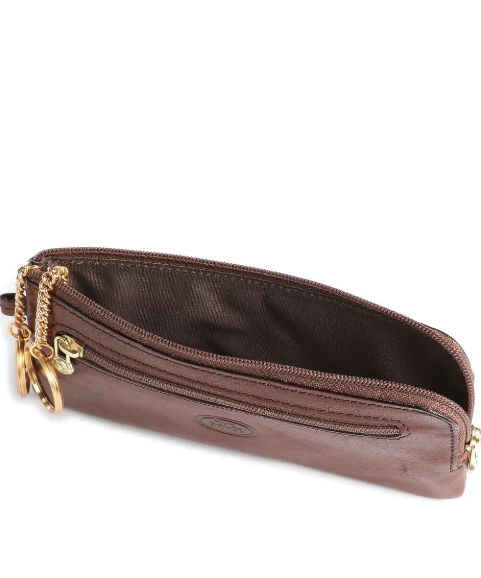 Story Uomo Schlüsseletui genarbtes Leder braun