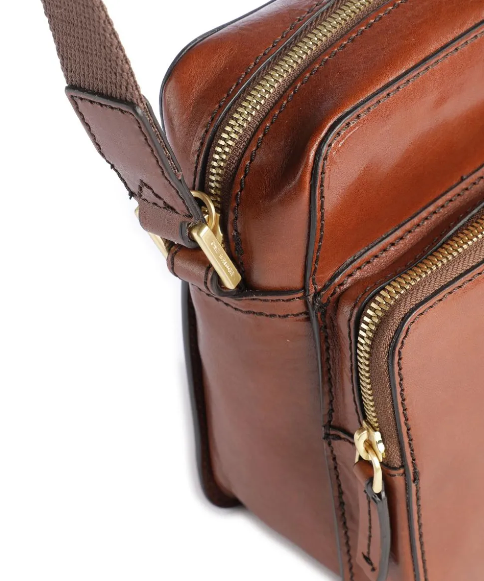 Story Uomo Umhängetasche Rindsleder braun