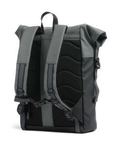 Stream Konrad Rolltop Rucksack 13″ recyceltes Polyester schwarz/grau