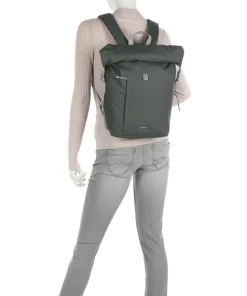 Stream Konrad Rolltop Rucksack 13″ recyceltes Polyester schwarz/grau