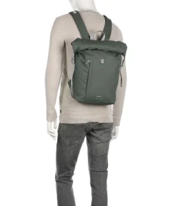 Stream Konrad Rolltop Rucksack 13″ recyceltes Polyester schwarz/grau