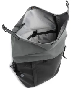 Stream Konrad Rolltop Rucksack 13″ recyceltes Polyester schwarz/grau
