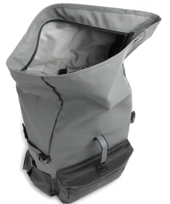 Stream Ruben 2.0 Rolltop Rucksack 15″ recyceltes Polyester schwarz/grau