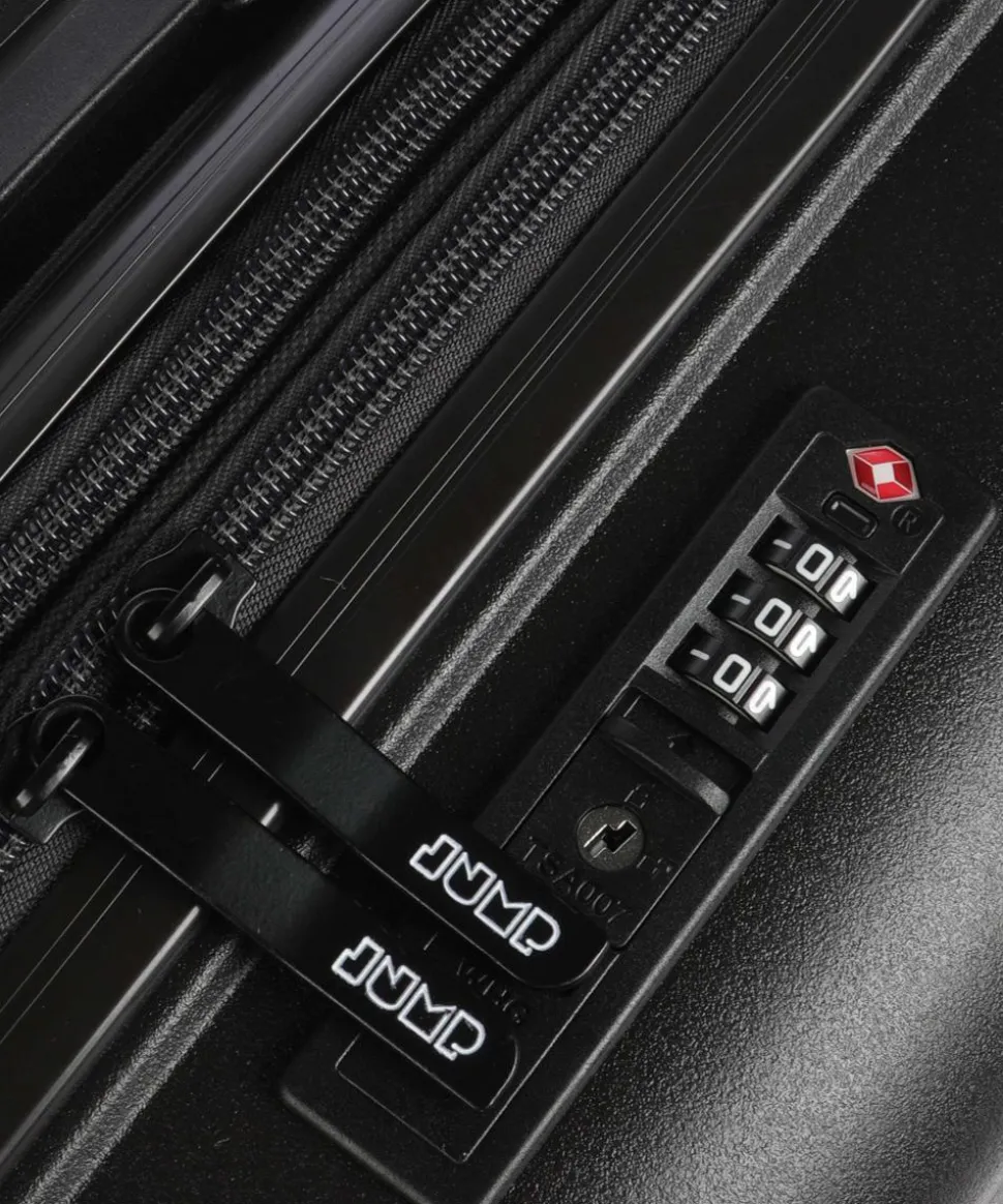 Striper 4-Rollen Trolley schwarz 55 cm