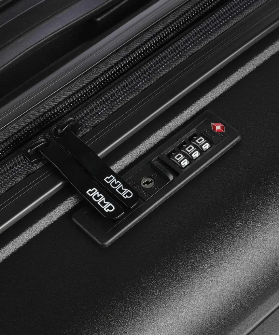 Striper 4-Rollen Trolley schwarz 68 cm